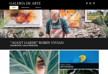 Plantilla web Art gallery de Art 