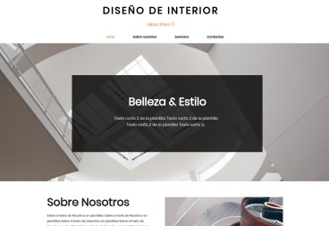 Plantilla web Interior Design de Art 