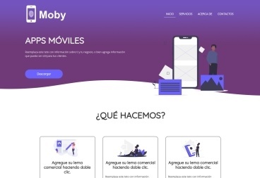 Plantilla web Moby de Bootstrap+style 
