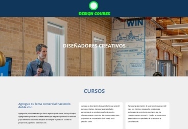 Plantilla web Design Course de Business 