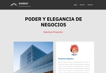 Plantilla web Everest business consulting de Business 