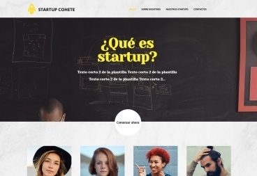 Plantilla web Startup rocket de Business 