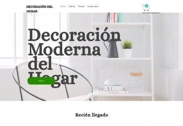 Plantilla web Modern Home Decor de E-commerce 