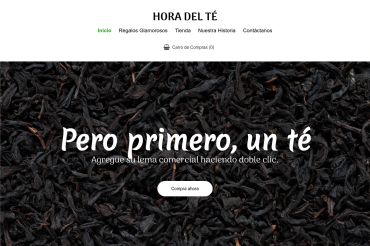 Plantilla web Teatime de E-commerce 