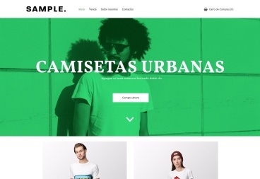Plantilla web Urban Tees de E-commerce 