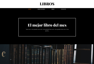 Plantilla web Books de Education 