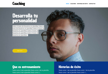 Plantilla web Coaching de Education 