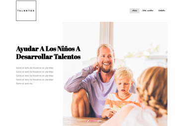 Plantilla web Talents de Education 