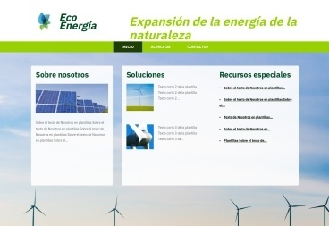 Plantilla web Eco Energy de Energy 