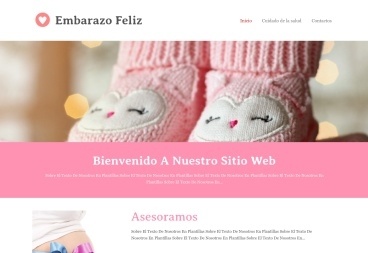 Plantilla web Happy Pregnancy de Health 