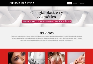 Plantilla web Plastic surgery de Health 