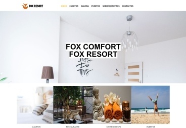 Plantilla web Fox Resort de Hotels 