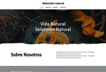 Plantilla web Natural choice de Nature 