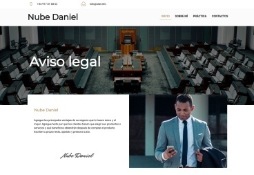 Plantilla web Private lawyer de Personal+page 