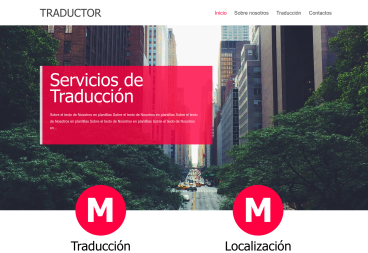 Plantilla web Translator de Services 