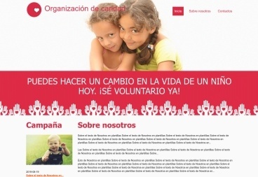 Plantilla web Charity org de Social 