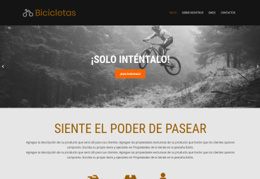 Plantilla web Bikes de Sport 