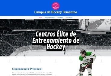 Plantilla web Female Hockey Camp de Sport 