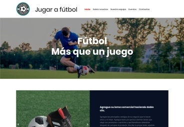 Plantilla web Play Football de Sport 