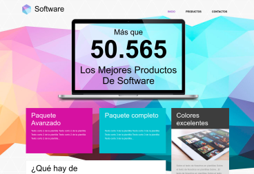 Plantilla web Software de Technology 