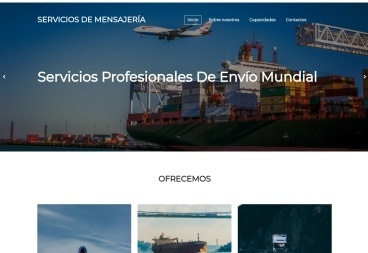 Plantilla web Shipping Services de Transport 
