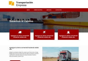 Plantilla web Transportation company de Transport 