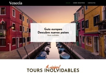 Plantilla web Europe guide de Travel 